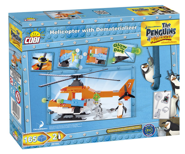 Cobi 26160 | The Penguins of Madagascar | Helicopter with Dematerializer