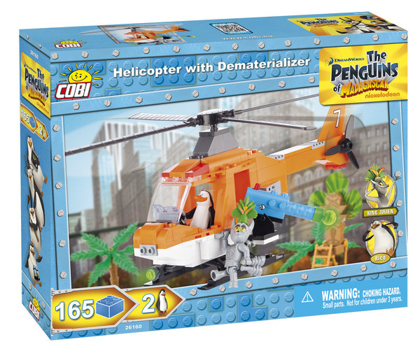 Cobi 26160 | The Penguins of Madagascar | Helicopter with Dematerializer