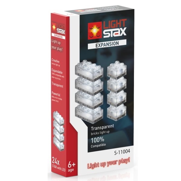 Light Stax S11104 | Expansion Pack Transparent (24 LED-Bausteine)