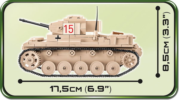 Cobi 2527 | Sd.Kfz 121 Panzer II Ausf. F | Historical Collection