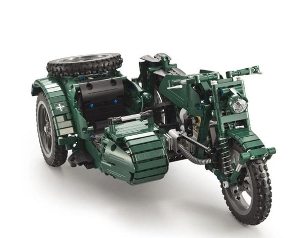CaDA C51021W | deTECH | RC Militärmotorrad mit Beiwagen