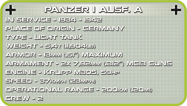 Cobi 2534 | Panzer I Ausf. A | Historical Collection