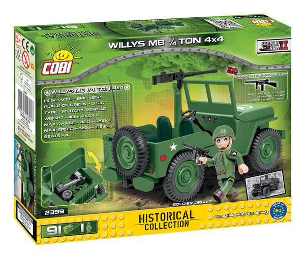 Cobi 2399 | Willys MB 1/4 Ton 4x4  | Historical Collection
