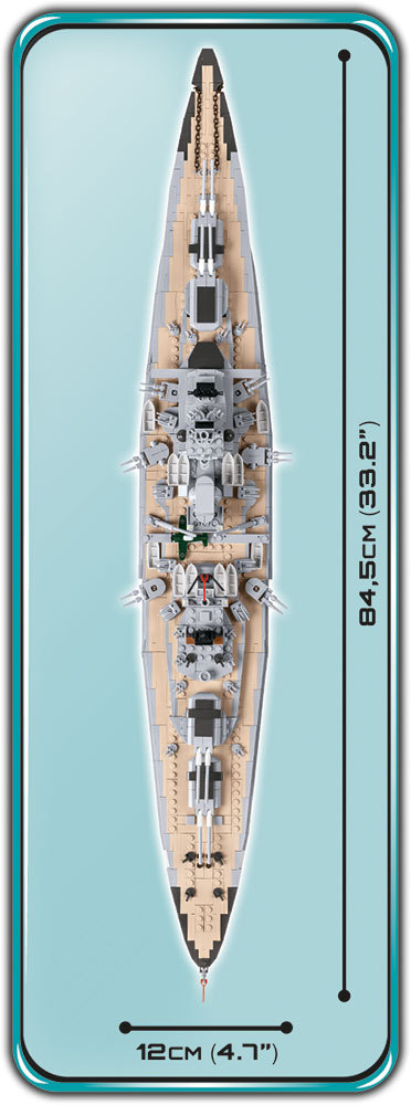 Cobi 4819 | Battleship Bismarck | Historical Collection
