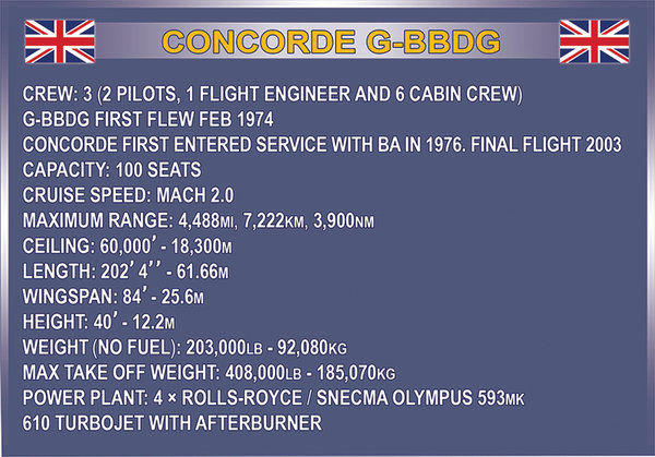 Cobi 1917 | Concorde G-BBDG | Historical Collection