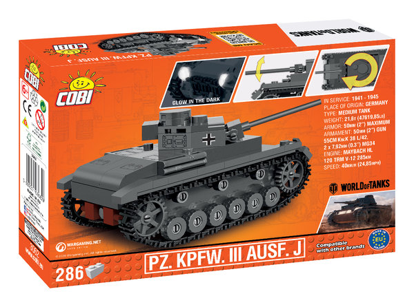 Cobi 3062 | Pz.Kpfw. III Ausf. J 1:48 | World of Tanks