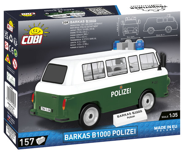 Cobi 24596 | Barkas B1000 Polizei | Youngtimer Collection