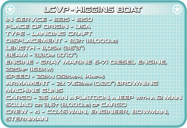 Cobi 4813 | LCVP - Higgins Boat | Historical Collection
