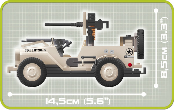 Cobi 24093 | Jeep Willys MB North Africa 1943 | Small Army