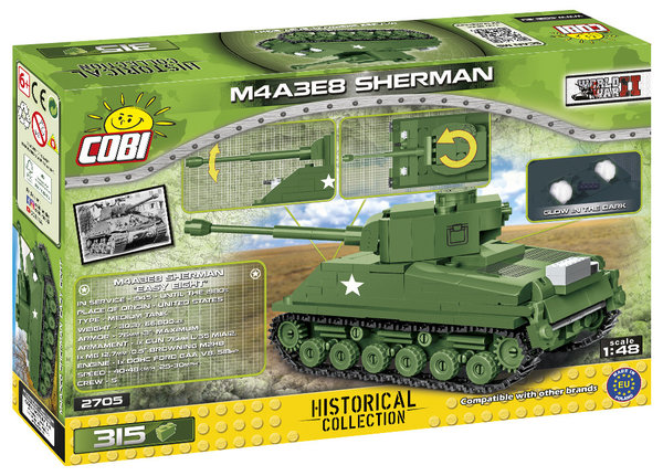 Cobi 2705 | M4A3E8 Sherman 1:48 | Historical Collection