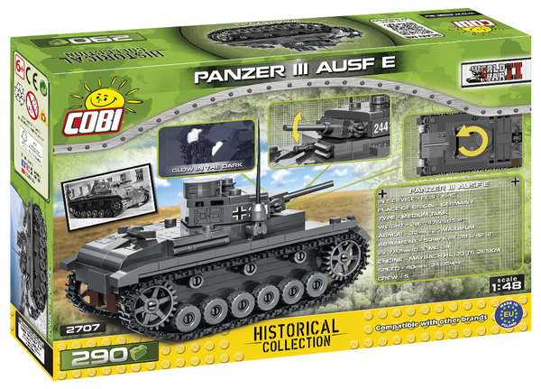Cobi 2707 | Panzer III Ausf. E 1:48 | Historical Collection