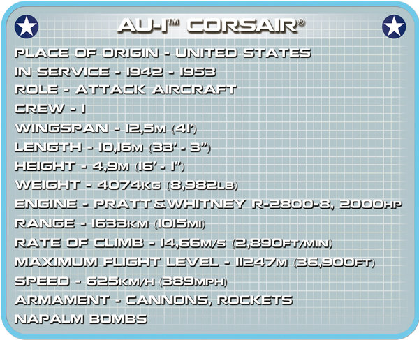 Cobi 2415 | AU-1™ Corsair® | Historical Collection