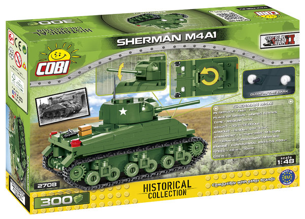 Cobi 2708 | Sherman M4A1 1:48 | Historical Collection