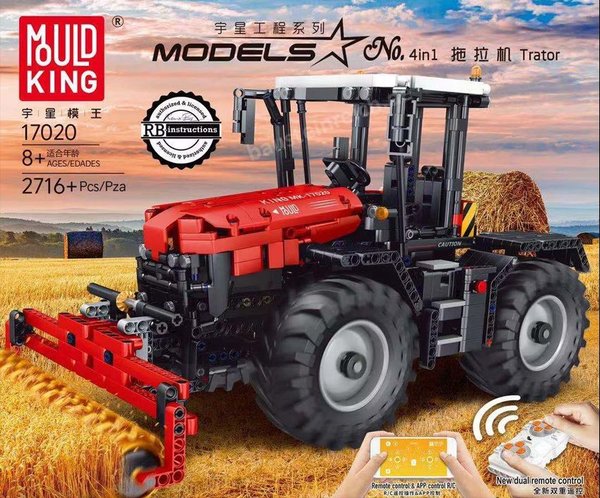 Mould King 17020 | Models | Traktor rot