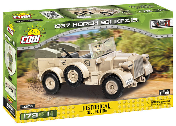 Cobi 2256 | 1937 Horch 901 Kfz.15 (DAK Version) | Historical Collection