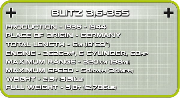 Cobi 2259 | Opel Blitz 3,6 - 36 S | Historical Collection