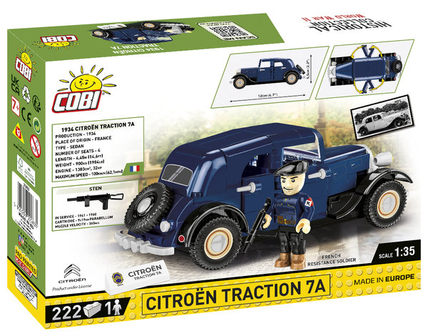 Cobi 2263 | 1934 Citroën Traction 7A | Historical Collection