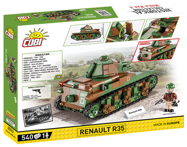 Cobi 2553 | Renault R35 | Historical Collection
