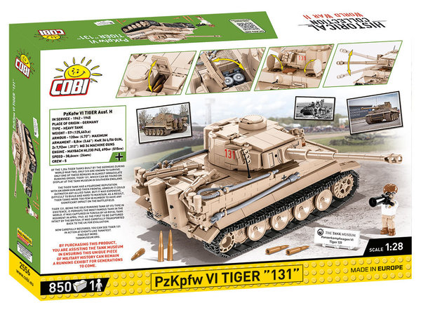 Cobi 2556 | PzKpfw VI Tiger "131" | Historical Collection