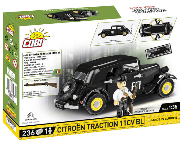 Cobi 2266 | Citroën Traction 11CV BL | Historical Collection