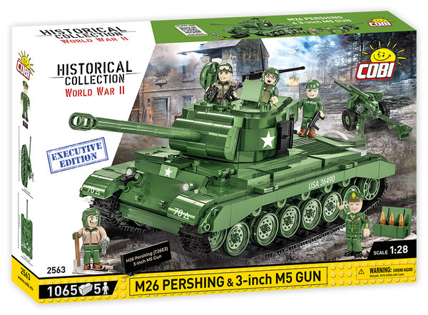 Cobi 2563 | M26 Pershing & 3-Inch M5 Gun (Executive Edition) | Historical Collection