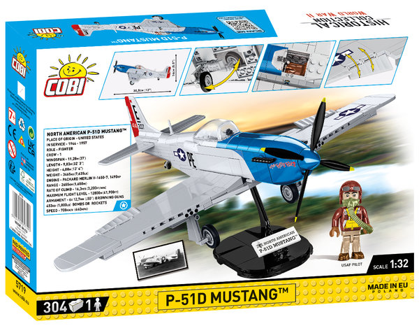 Cobi 5719 | P-51D Mustang™ | Historical Collection