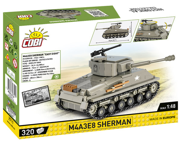 Cobi 2711 | M4A3E8 Sherman 1:48 | Historical Collection