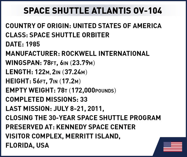 Cobi 1930 | Space Shuttle Atlantis | Historical Collection