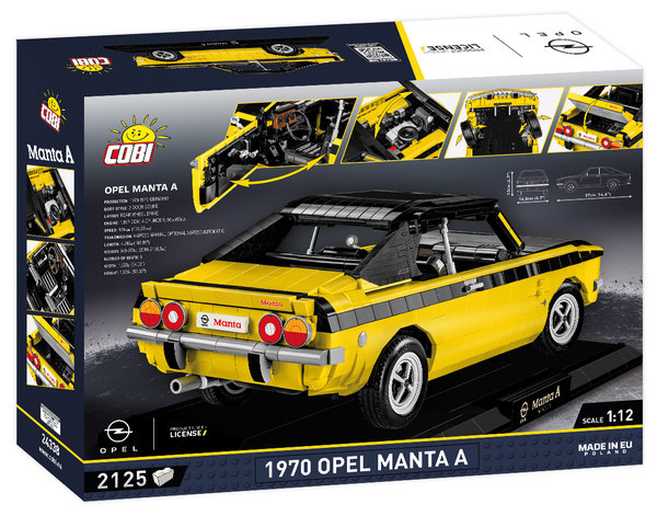Cobi 24338 | 1970 Opel Manta A (Executive Edition) 1:12