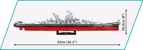 Cobi 4836 | Iowa-Class Battleship 4in1 (Executive Edition)