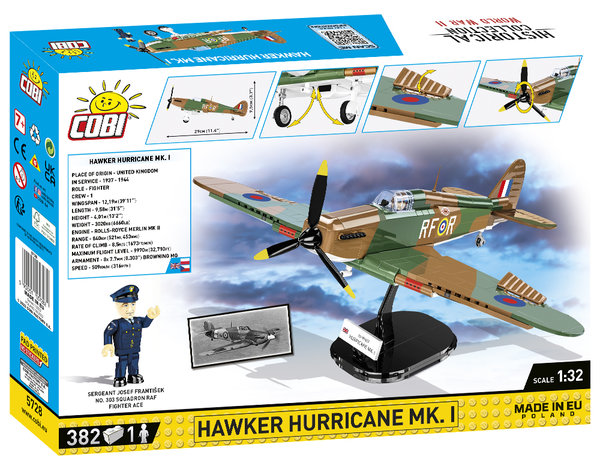 Cobi 5728 | Hawker Hurricane Mk. I | Historical Collection