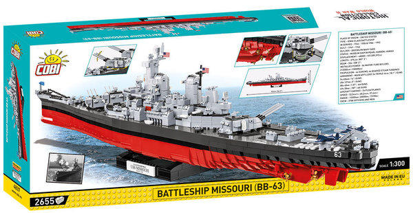 Cobi 4837 | Battleship Missouri (BB-63)  | Historical Collection