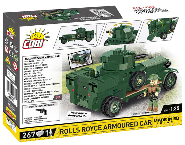 Cobi 2988 | Rolls Royce Armoured Car | Historical Collection