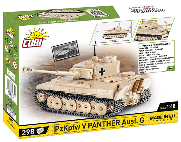 Cobi 2713 | PzKpfw V Panther Ausf. G 1:48 | Historical Collection