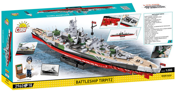 Cobi 4838 | Battleship Tirpitz (Executive Edition) | Historical Collection