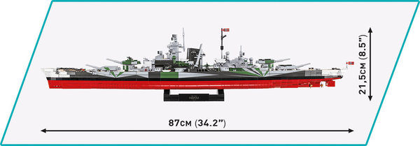 Cobi 4838 | Battleship Tirpitz (Executive Edition) | Historical Collection