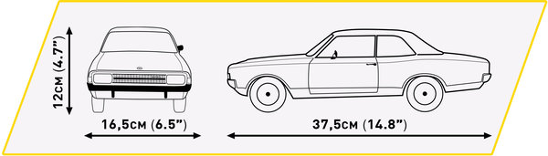 Cobi 24344 | Opel Rekord C Coupé (Executive Edition)  1:12