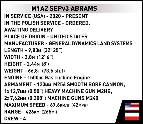 Cobi 2623 | M1A2 SEPv3 Abrams | Armed Forces
