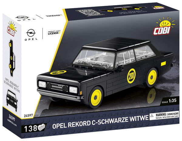 Cobi 24597 | Opel Rekord C Schwarze Witwe 1:35 | Youngtimer Collection